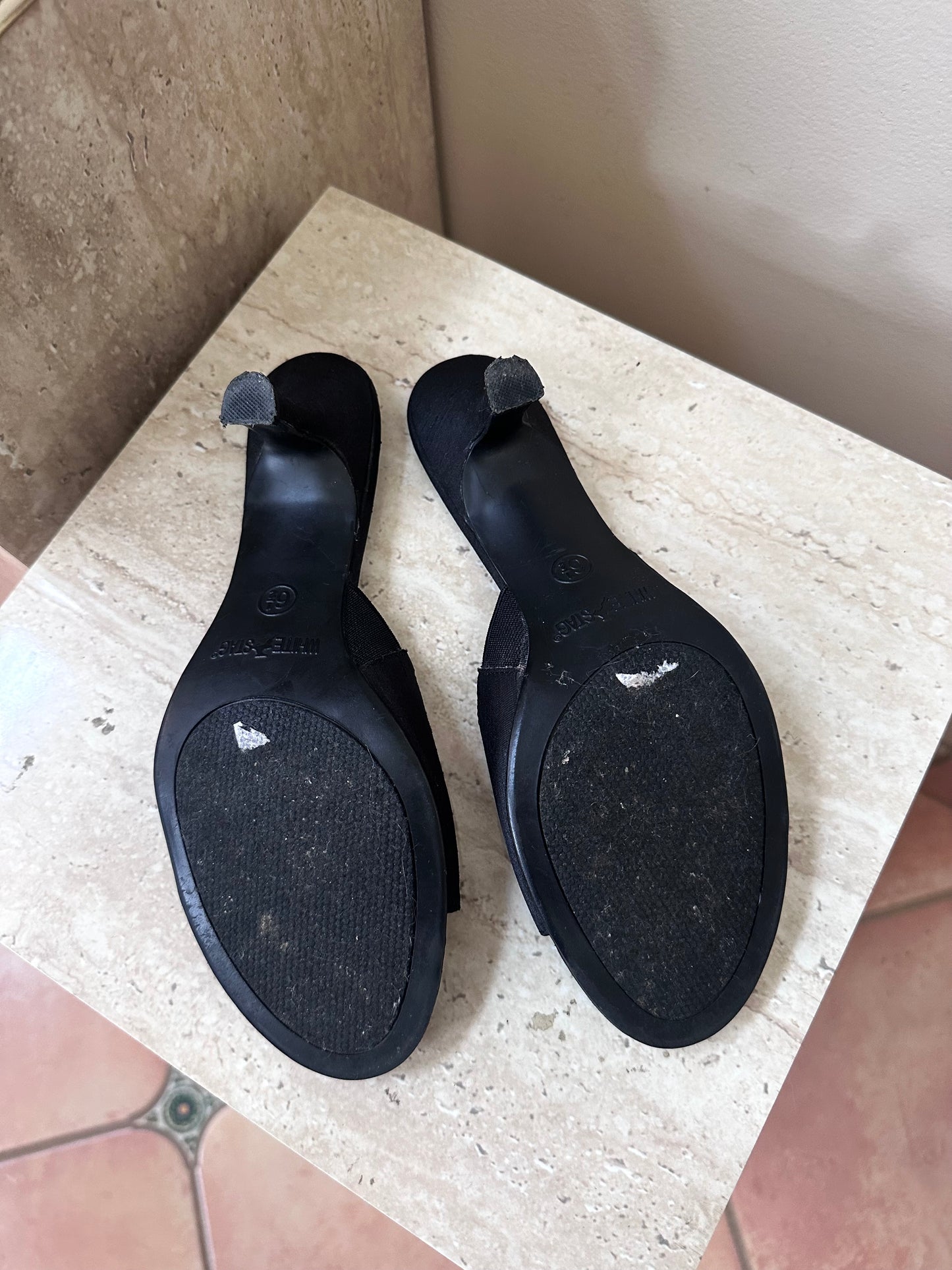 Black Kitten Heel